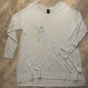 Disney Gray Knit Top